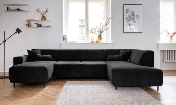 SEDACIA SÚPRAVA, textil, tmavosivá MID.YOU - Sedačky, Online Only