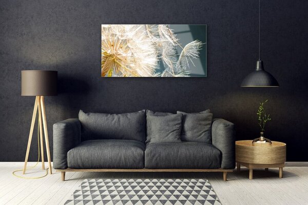 Skleneny obraz Púpava rastlina 100x50 cm 4 Prívesky