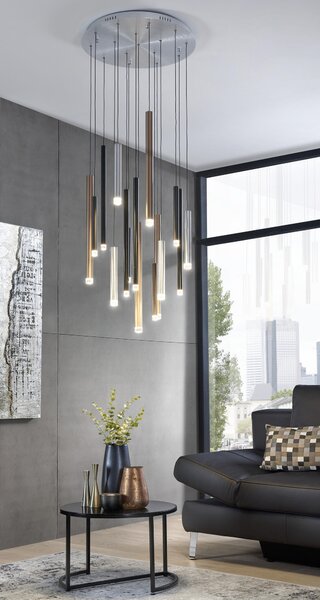 ZÁVESNÉ LED SVIETIDLO, 55,3/180 cm - Interiérové svietidlá