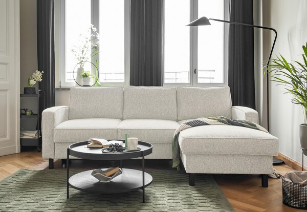 ROHOVÁ SEDAČKA, textil, béžová MID.YOU - Sedačky, Online Only