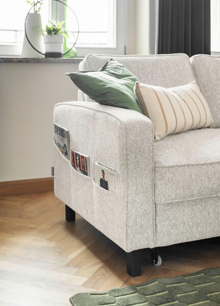 ROHOVÁ SEDAČKA, textil, béžová MID.YOU - Sedačky, Online Only