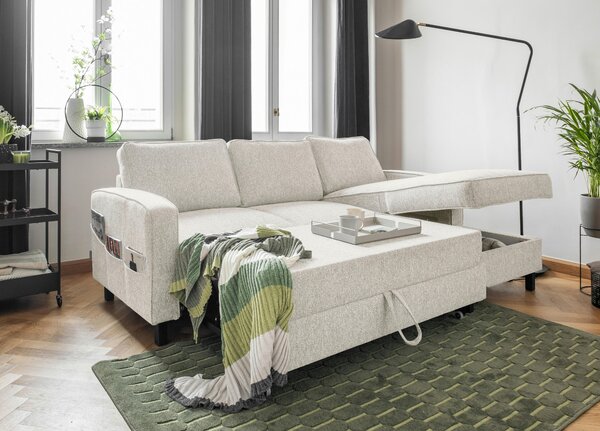 ROHOVÁ SEDAČKA, textil, béžová MID.YOU - Sedačky, Online Only