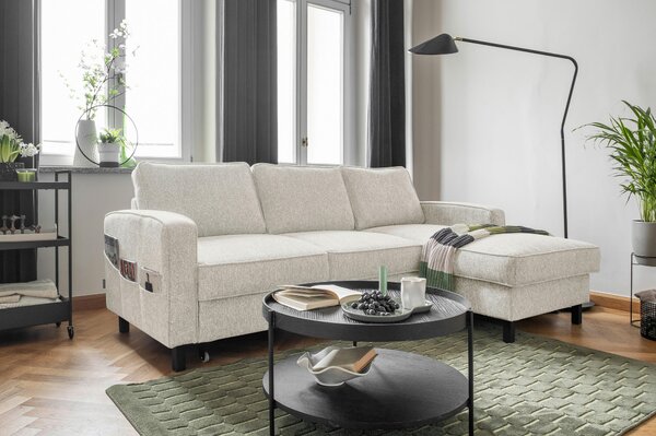 ROHOVÁ SEDAČKA, textil, béžová MID.YOU - Sedačky, Online Only