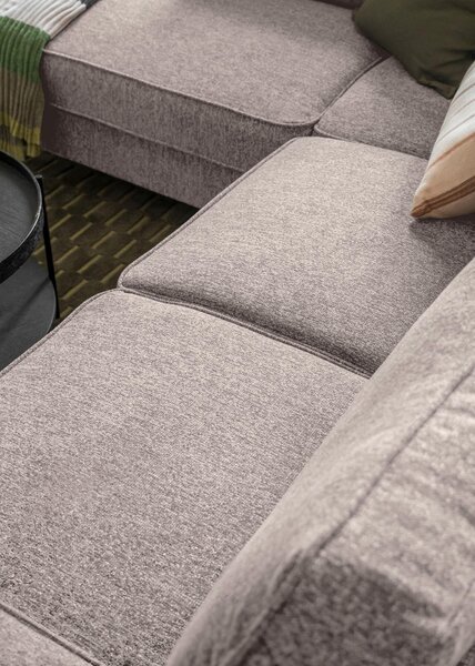 ROHOVÁ SEDAČKA, textil, sivobiela - Sedačky, Online Only