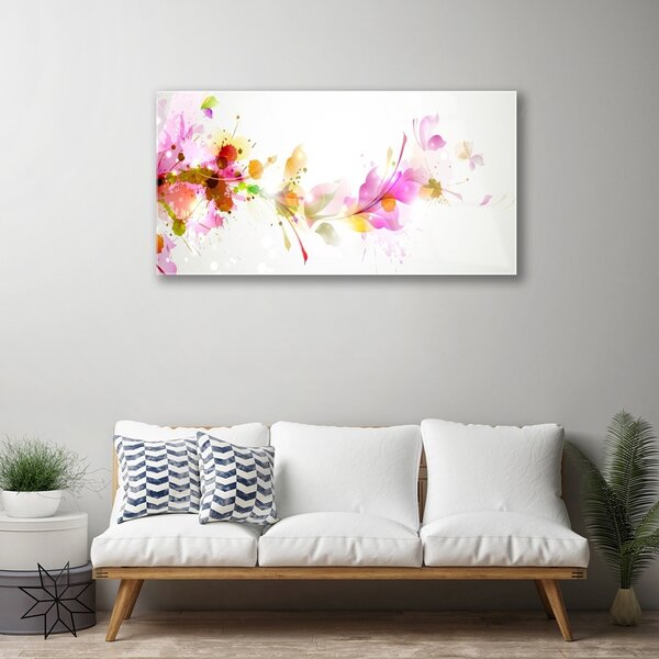 Skleneny obraz Abstrakcia umenie 100x50 cm 2 Prívesky