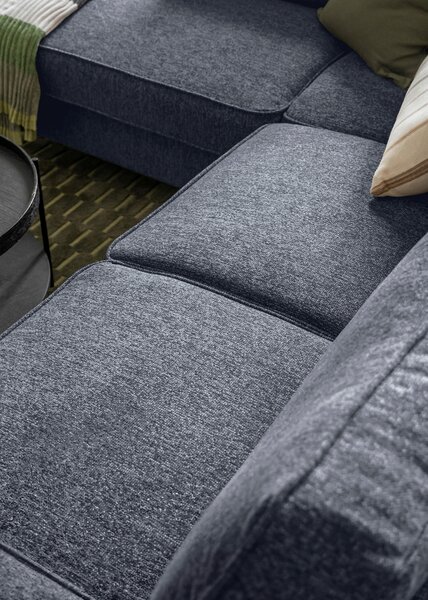 ROHOVÁ SEDAČKA, textil, tmavomodrá - Sedačky, Online Only