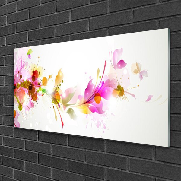 Skleneny obraz Abstrakcia umenie 100x50 cm 2 Prívesky
