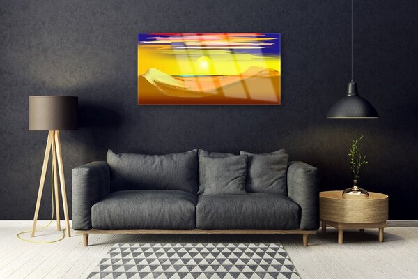 Skleneny obraz Púšť sĺnk umenie 100x50 cm 2 Prívesky