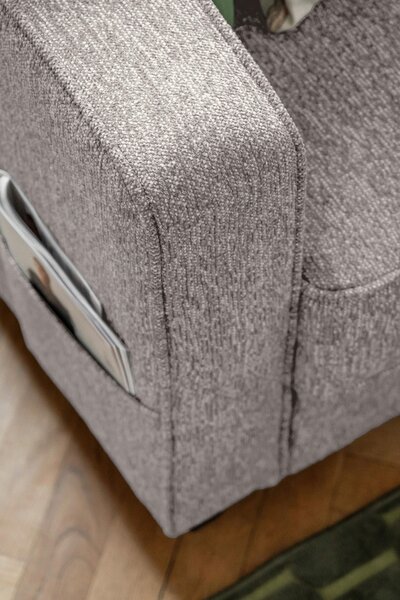 ROHOVÁ SEDAČKA, textil, sivobiela - Sedačky, Online Only