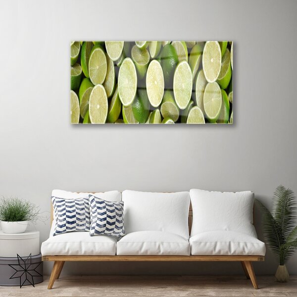 Skleneny obraz Limetka jedlo kuchyňa 100x50 cm 2 Prívesky