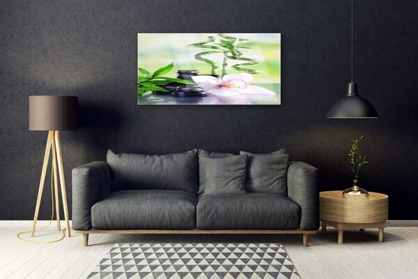 Skleneny obraz Orchidea bambus zen kúpele 100x50 cm 2 Prívesky