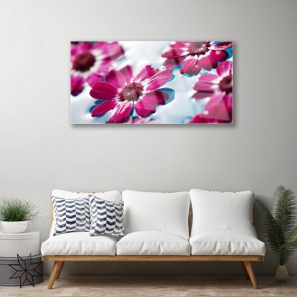 Skleneny obraz Kvety na vode príroda 100x50 cm 2 Prívesky