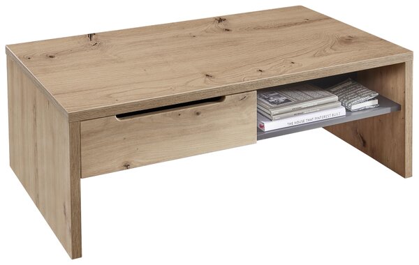 KONFERENČNÝ STOLÍK, grafitová, dub artisan, kompozitné drevo, 110/65/40 cm Carryhome - Stolíky do obývačky