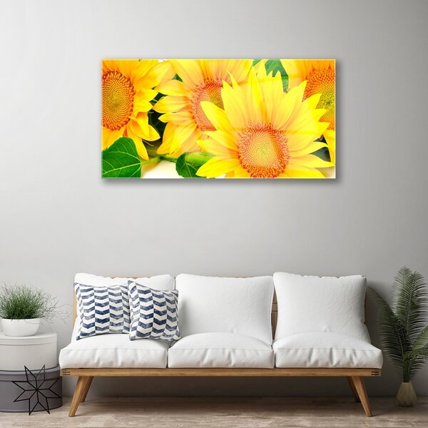 Skleneny obraz Slnečnica kvet príroda 100x50 cm 2 Prívesky