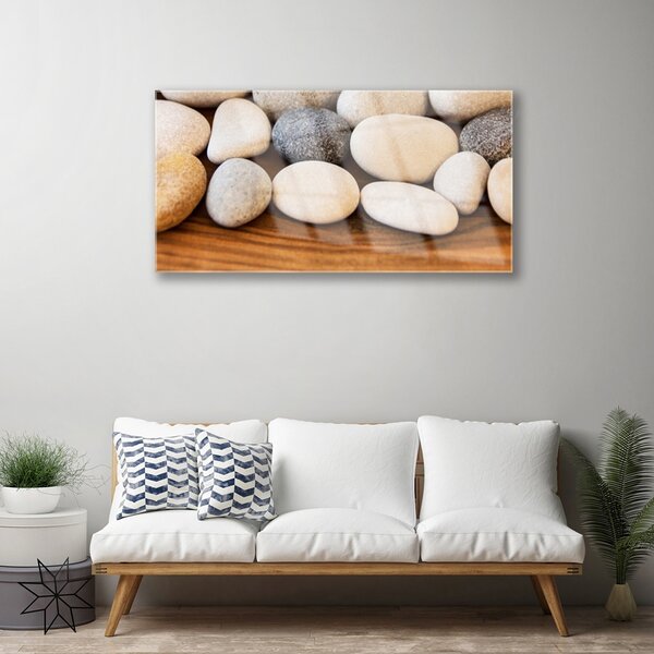 Skleneny obraz Dekoračné kamene umenie 100x50 cm 2 Prívesky