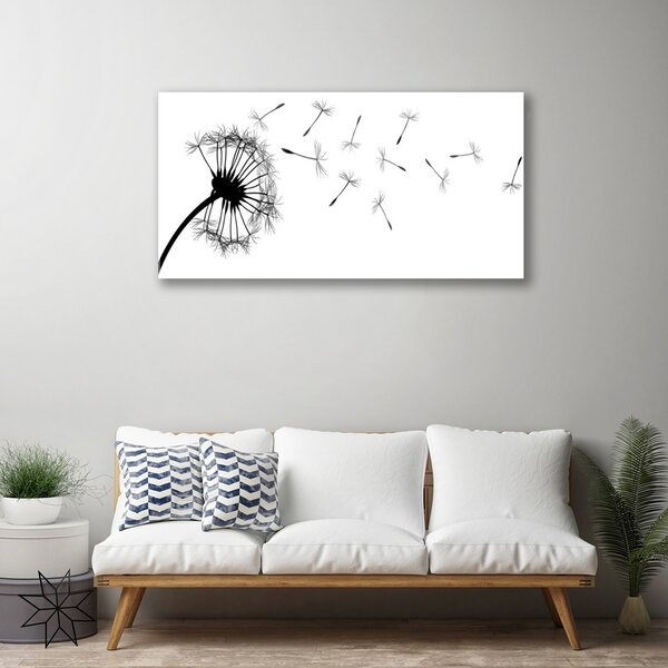 Skleneny obraz Púpava kvet 100x50 cm 2 Prívesky