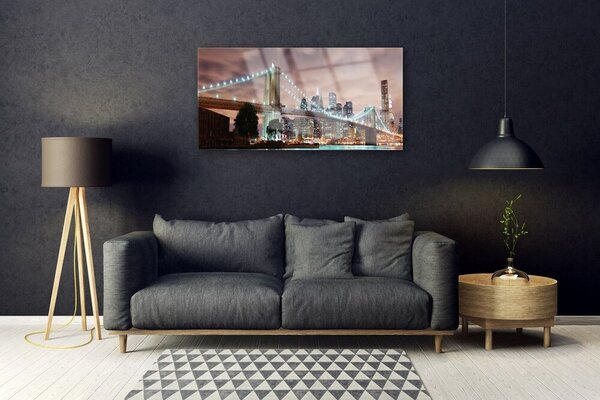 Skleneny obraz Most architektúra mesto 100x50 cm 2 Prívesky