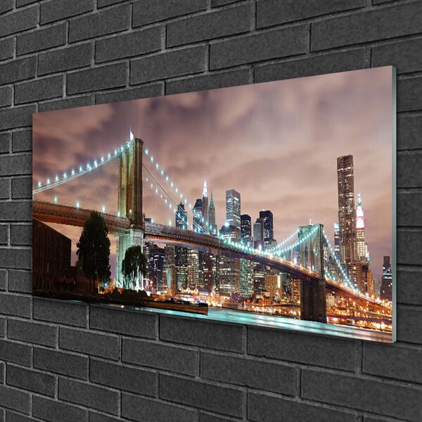 Skleneny obraz Most architektúra mesto 100x50 cm 2 Prívesky