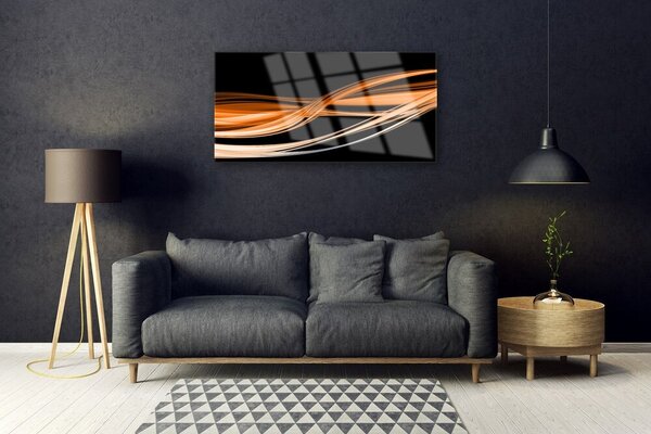 Skleneny obraz Abstrakcia vlny art umenie 100x50 cm 2 Prívesky