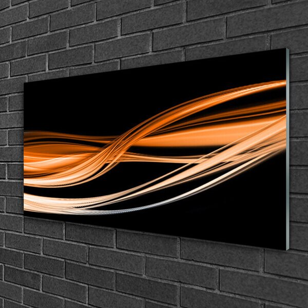 Skleneny obraz Abstrakcia vlny art umenie 100x50 cm 2 Prívesky