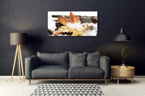 Skleneny obraz List les jeseň príroda 100x50 cm 2 Prívesky