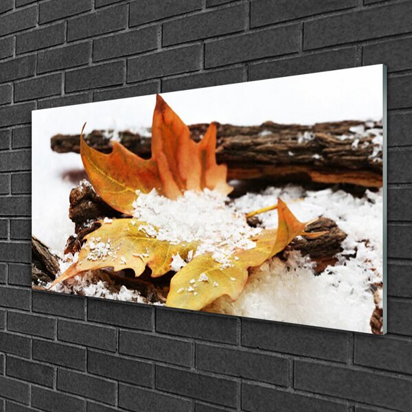 Skleneny obraz List les jeseň príroda 100x50 cm 2 Prívesky