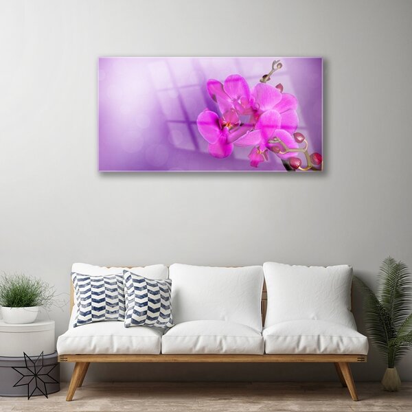 Skleneny obraz Kvety plátky orchidea 100x50 cm 2 Prívesky
