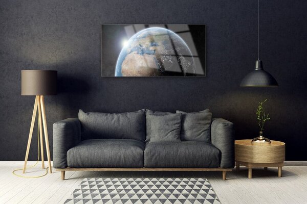 Skleneny obraz Planéta zem vesmír 100x50 cm 2 Prívesky