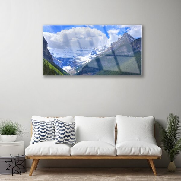 Skleneny obraz Príroda hory 100x50 cm 2 Prívesky