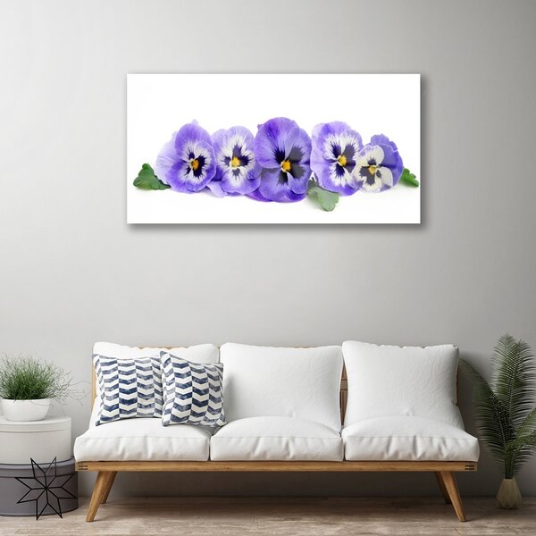 Skleneny obraz Plátky kvet sirôtky 100x50 cm 2 Prívesky