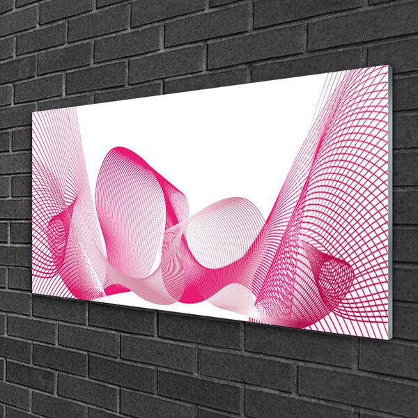 Skleneny obraz Abstrakcia čiary vlny umenie 100x50 cm 2 Prívesky