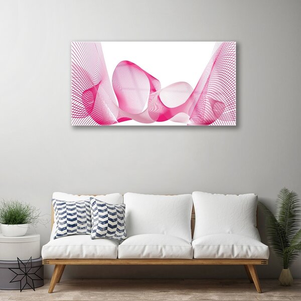Skleneny obraz Abstrakcia čiary vlny umenie 100x50 cm 2 Prívesky