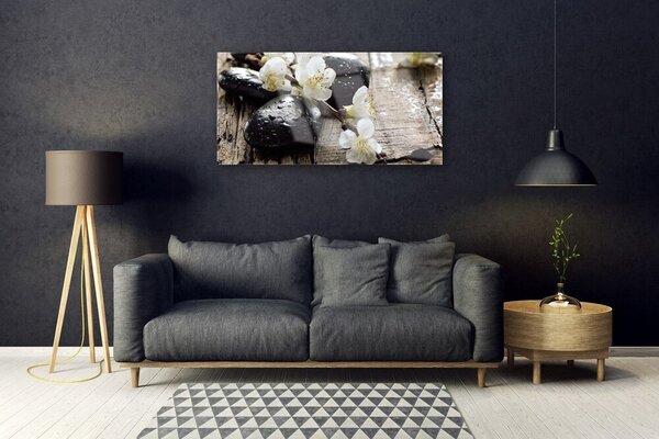 Skleneny obraz Kvety kamene zen 100x50 cm 4 Prívesky