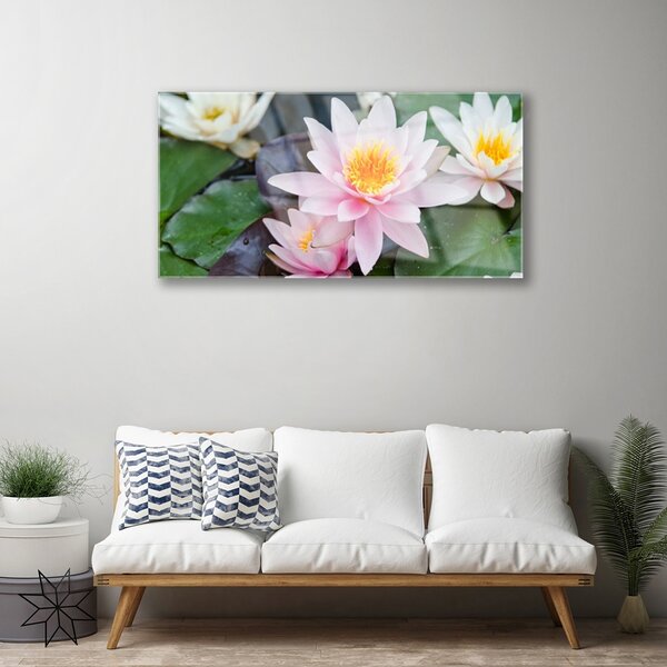 Skleneny obraz Kvety rastlina príroda 100x50 cm 2 Prívesky