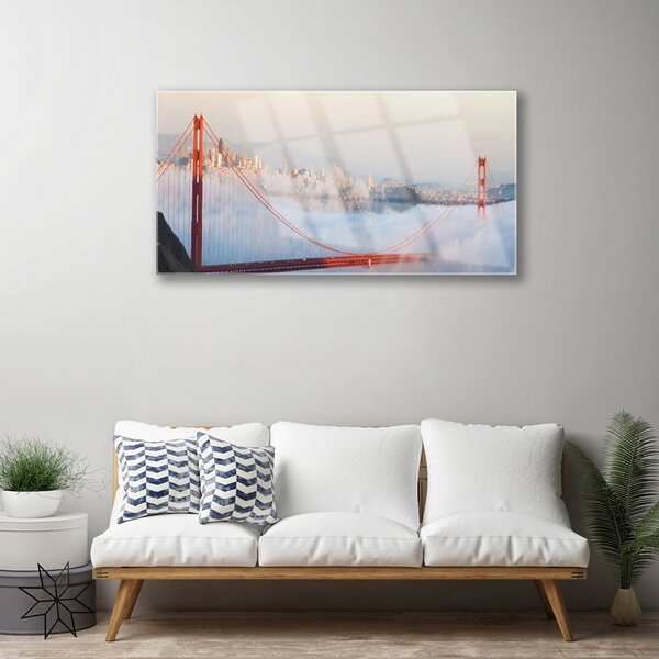 Skleneny obraz Mosty architektúra 100x50 cm 2 Prívesky