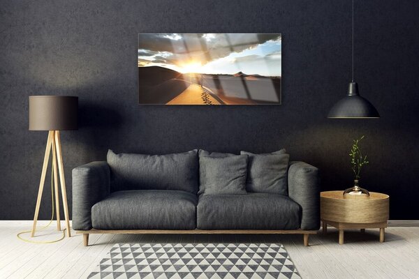 Skleneny obraz Púšť krajina 100x50 cm 2 Prívesky