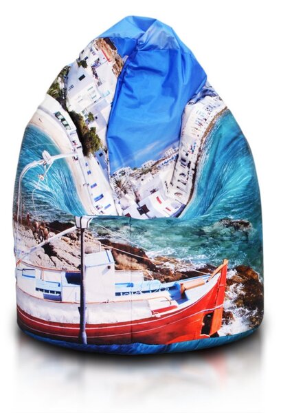 INTERMEDIC Sedací vak Sako modern DG13 – motív Loď, 300 L, polyester