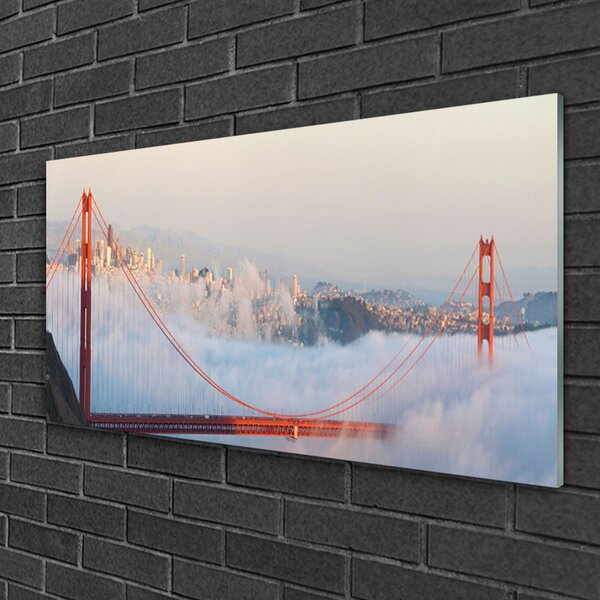 Skleneny obraz Mosty architektúra 100x50 cm 2 Prívesky
