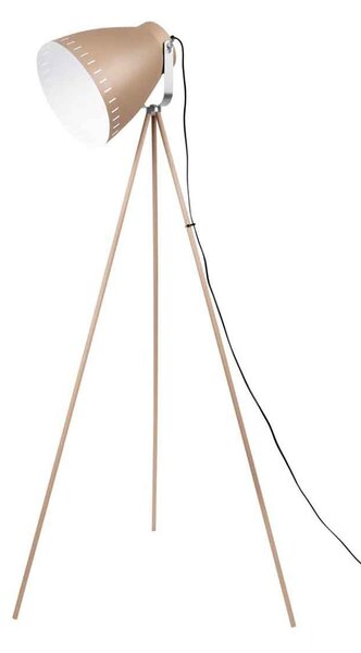 LEITMOTIV Stojaca lampa Mingle trijnohá – hnedá 64 x 145 cm