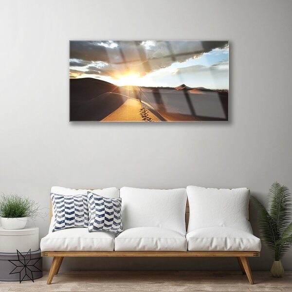 Skleneny obraz Púšť krajina 100x50 cm 2 Prívesky