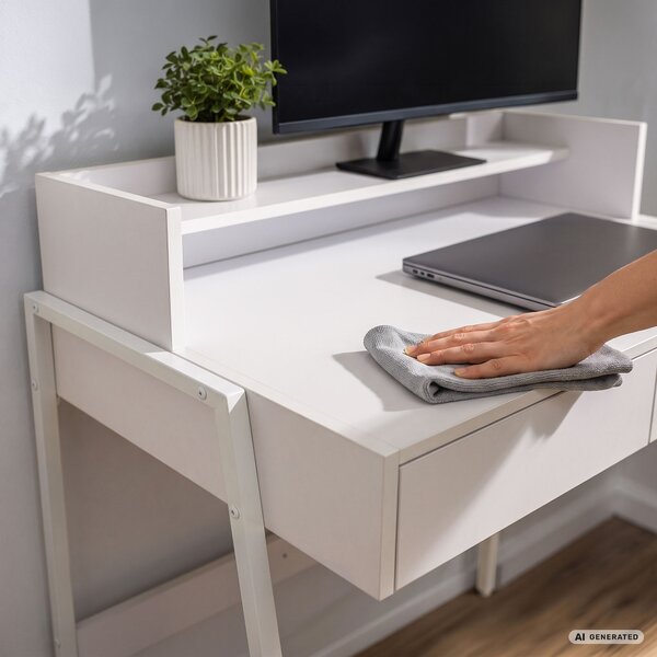 Ak furniture Písací stôl Flux 78 cm biely