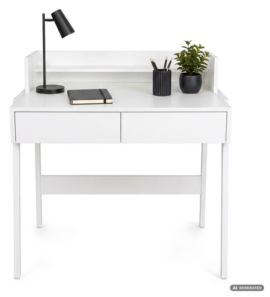 Ak furniture Písací stôl Flux 78 cm biely