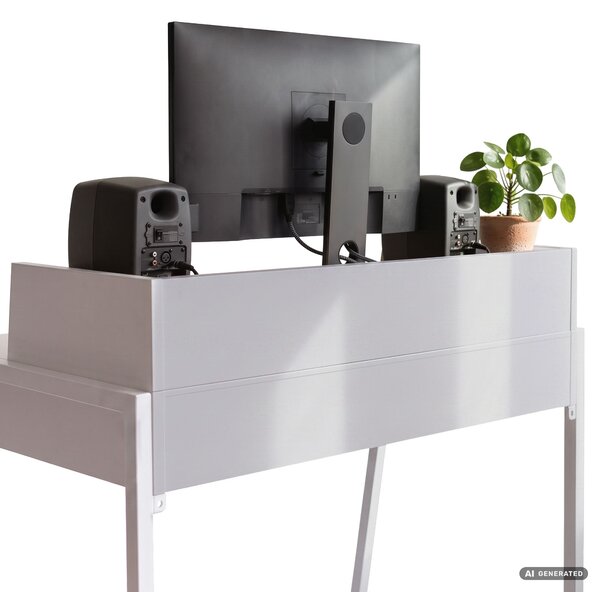 Ak furniture Písací stôl Flux 78 cm biely