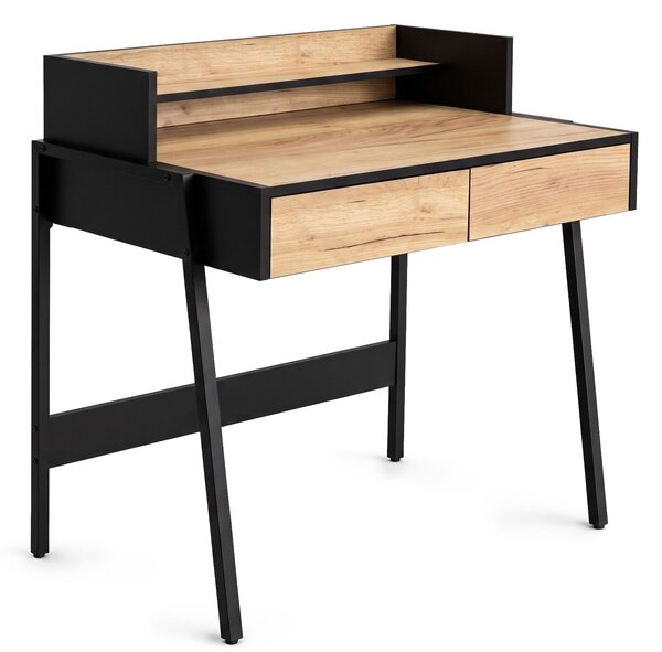 Ak furniture Písací stôl Flux 78 cm dub Craft/čierny