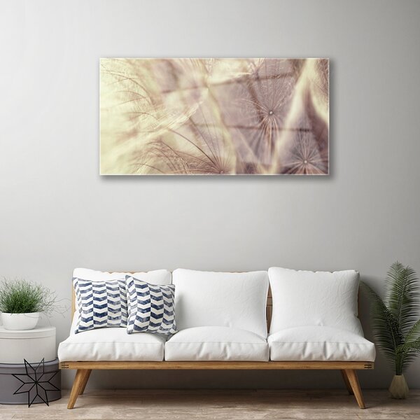 Skleneny obraz Púpava rastlina 100x50 cm 2 Prívesky