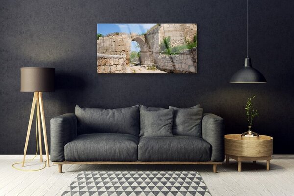 Skleneny obraz Zrúcanina architektúra 100x50 cm 2 Prívesky