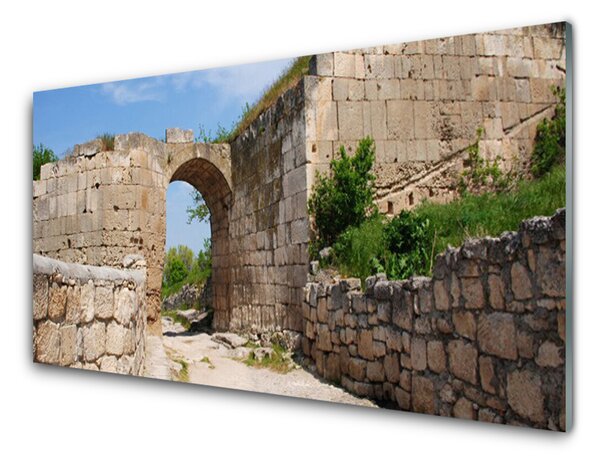 Skleneny obraz Zrúcanina architektúra 100x50 cm 2 Prívesky