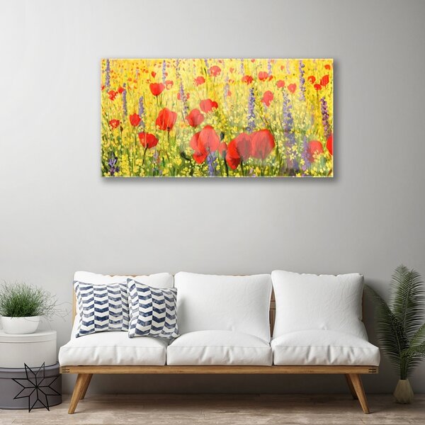 Skleneny obraz Kvety rastlina príroda 100x50 cm 2 Prívesky