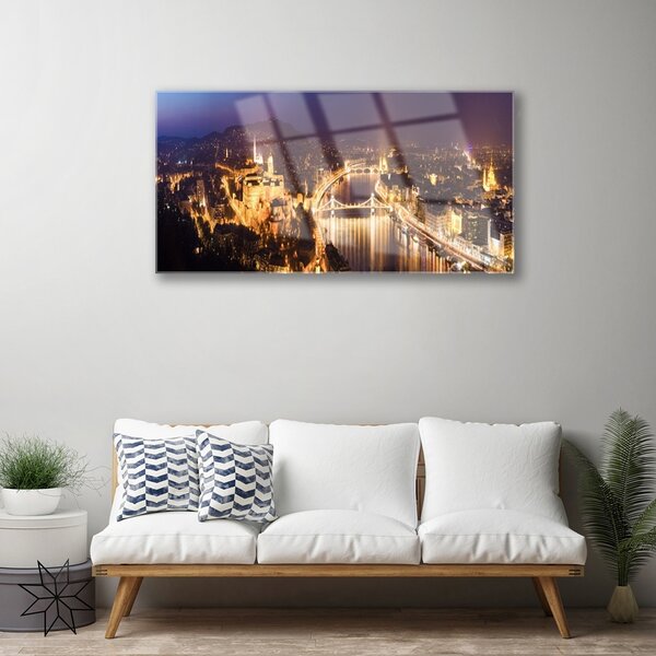 Skleneny obraz Mesto architektúra 100x50 cm 2 Prívesky