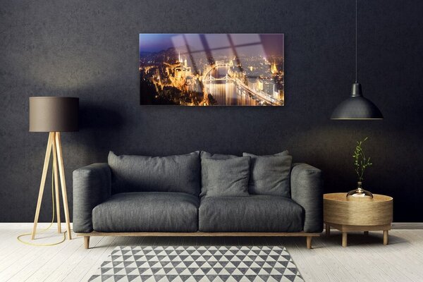 Skleneny obraz Mesto architektúra 100x50 cm 2 Prívesky